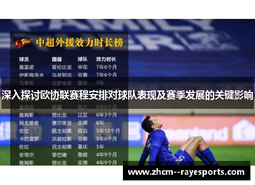 深入探讨欧协联赛程安排对球队表现及赛季发展的关键影响 深入探讨欧协联赛程安排对球队表现及赛季发展的关键影响